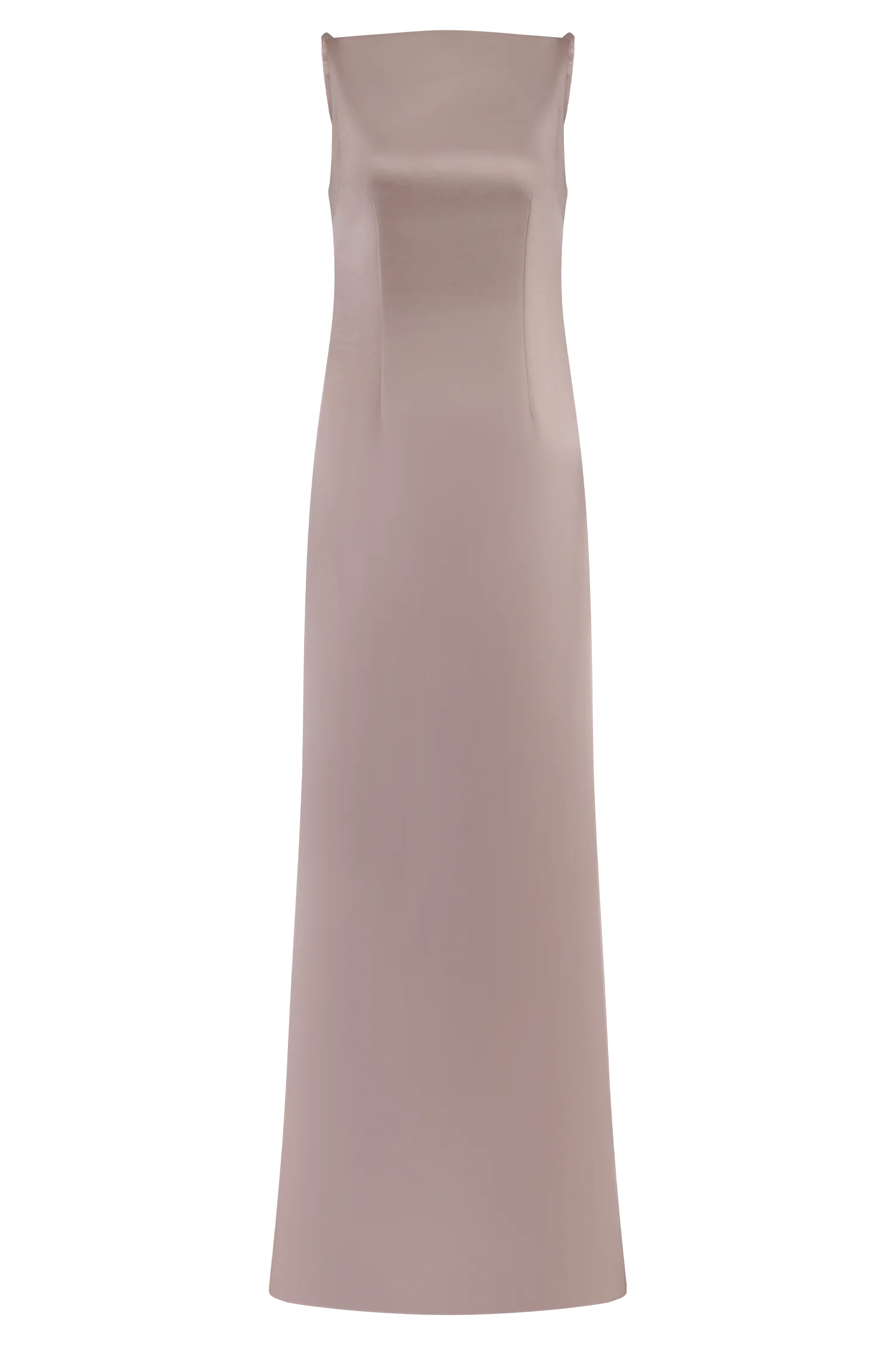 Violet Sleeveless Satin Maxi Dress - Soft Pink - Image 14