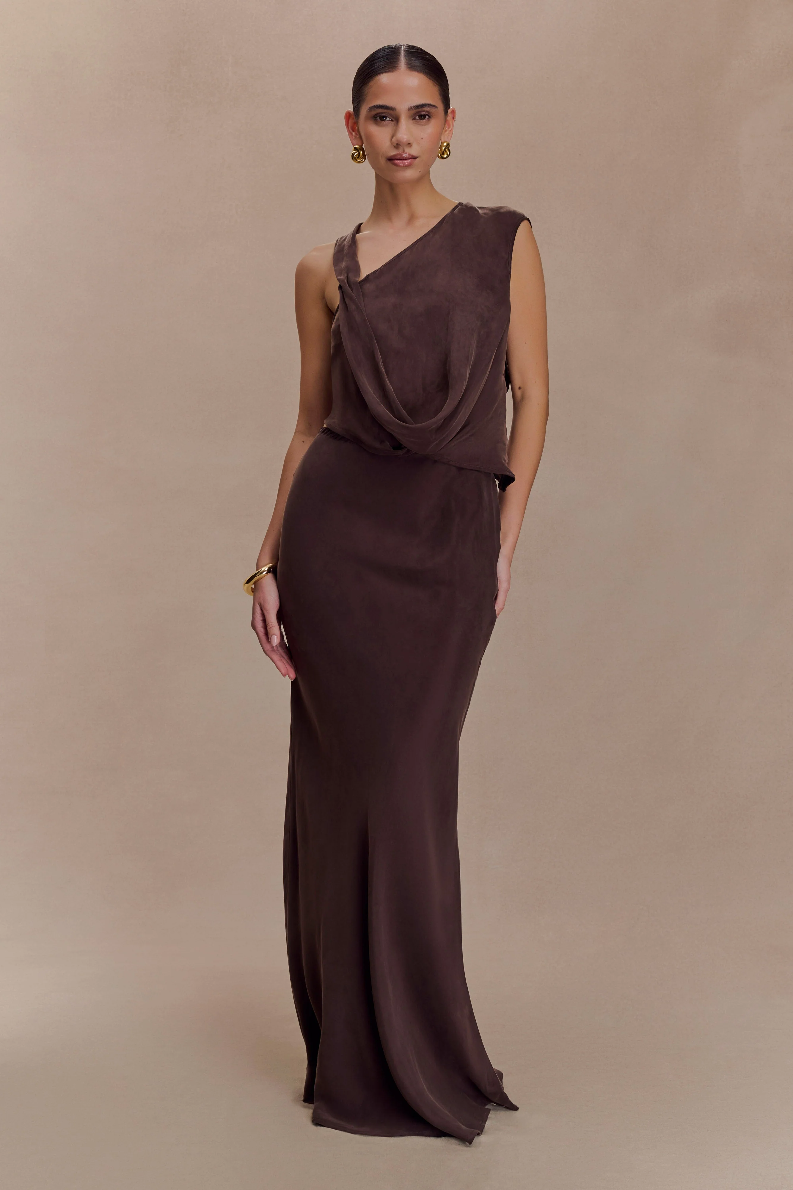 Violeta Asymmetric Top - Dark Chocolate - Image 5