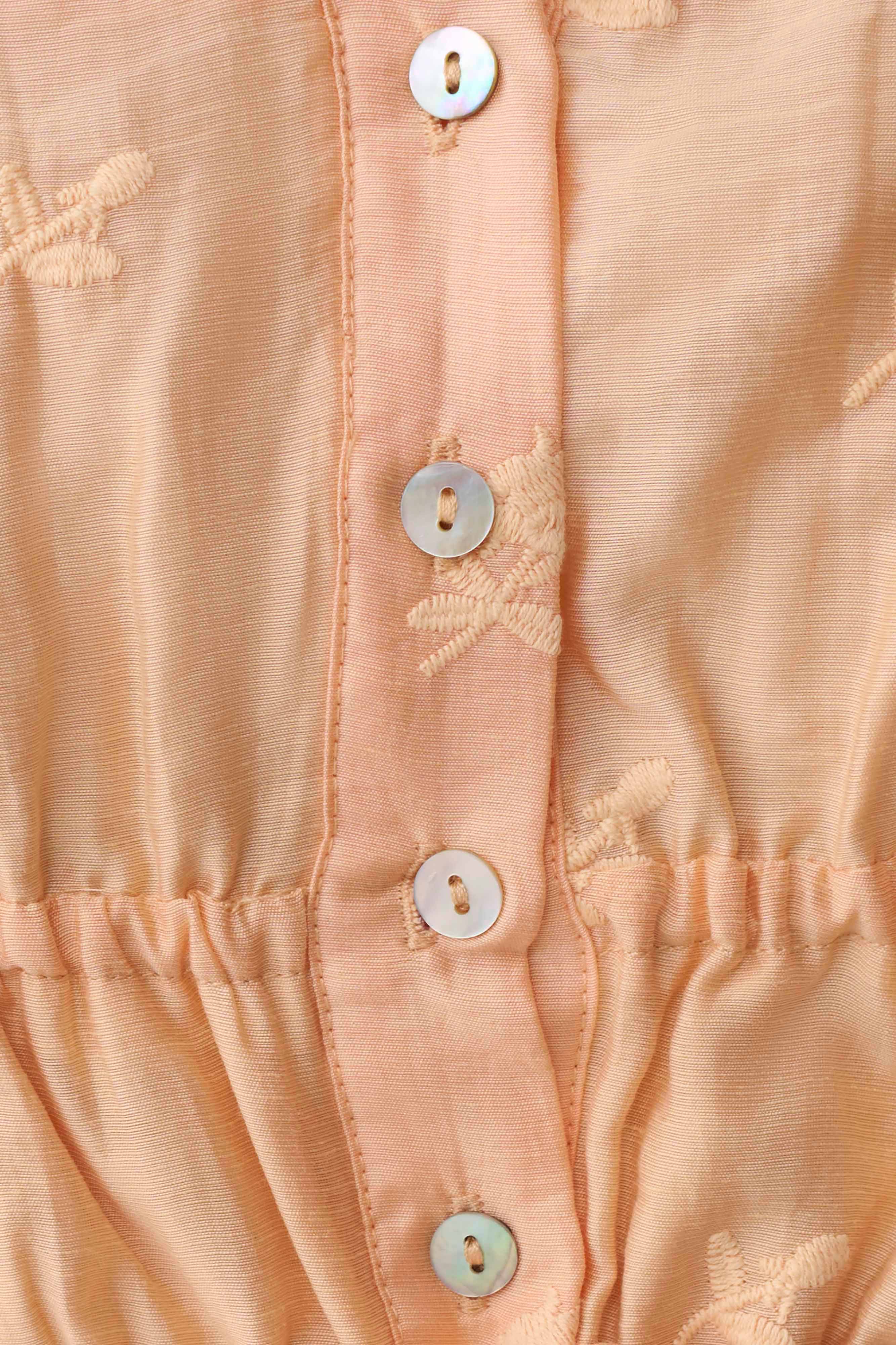 Vivian Embroidered Sleeveless Top - Orange - Image 7