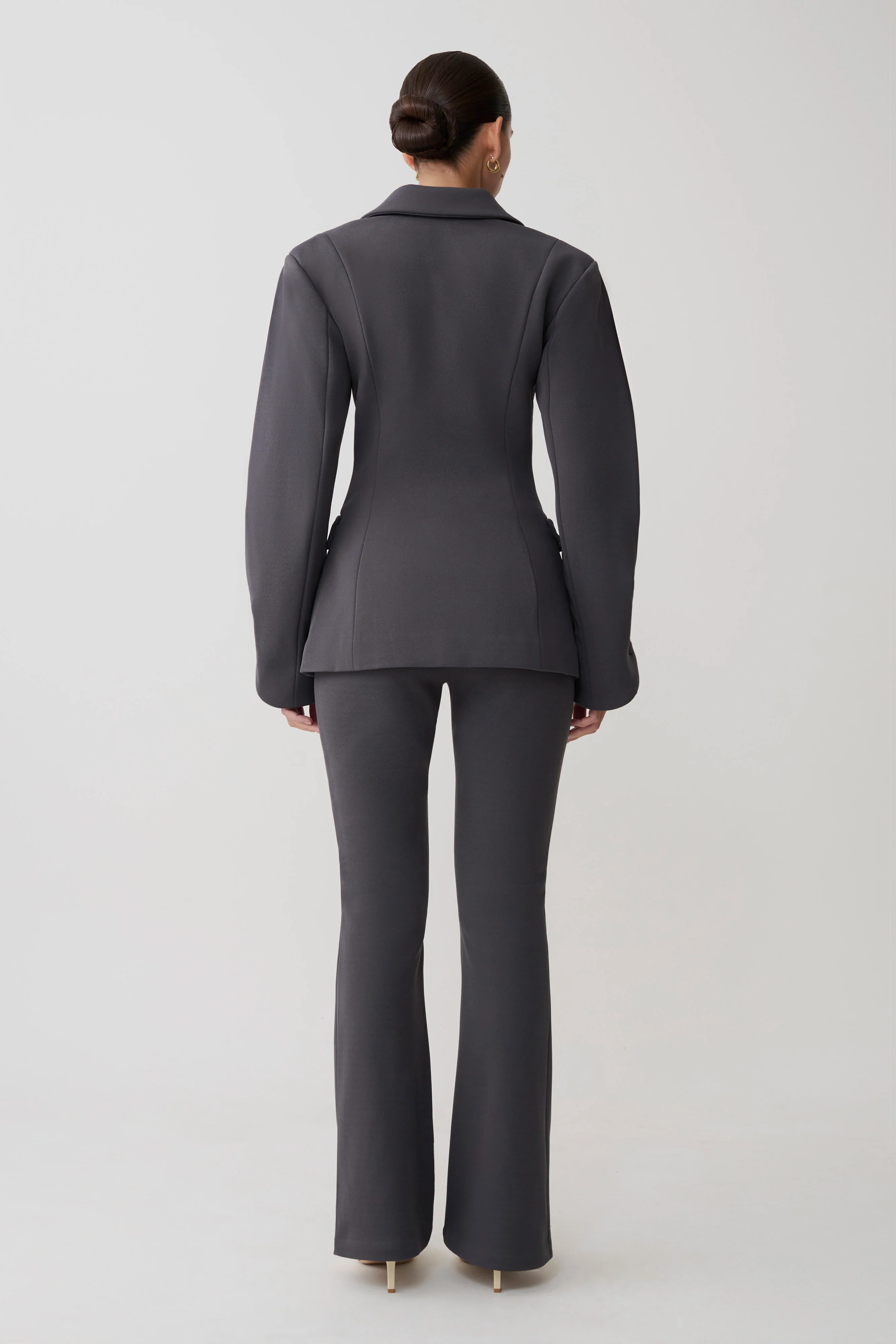 Wesley Structured Blazer - Charcoal Shadow - Image 5