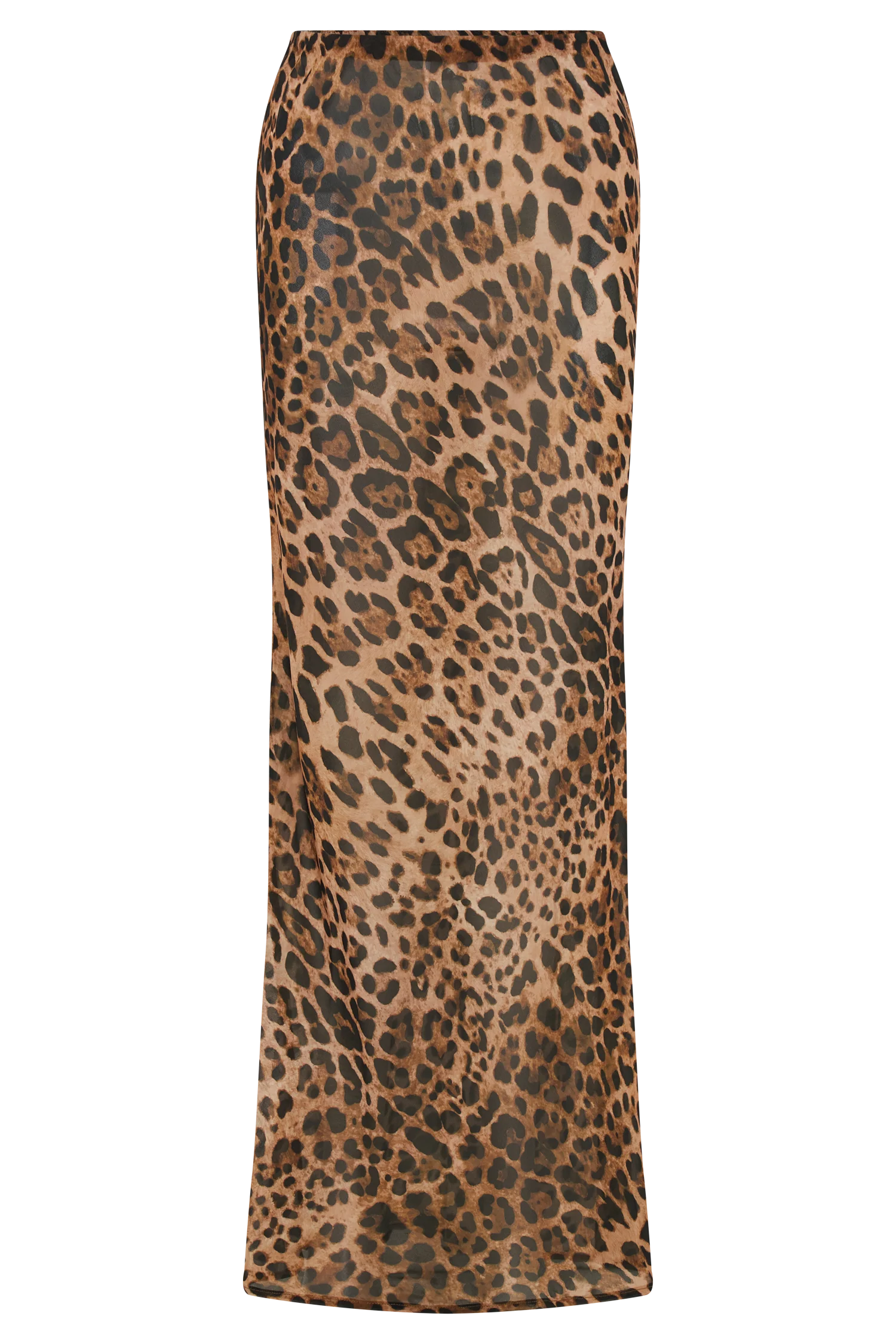 Yvonne Chiffon Maxi Skirt - Leopard Print - Image 10