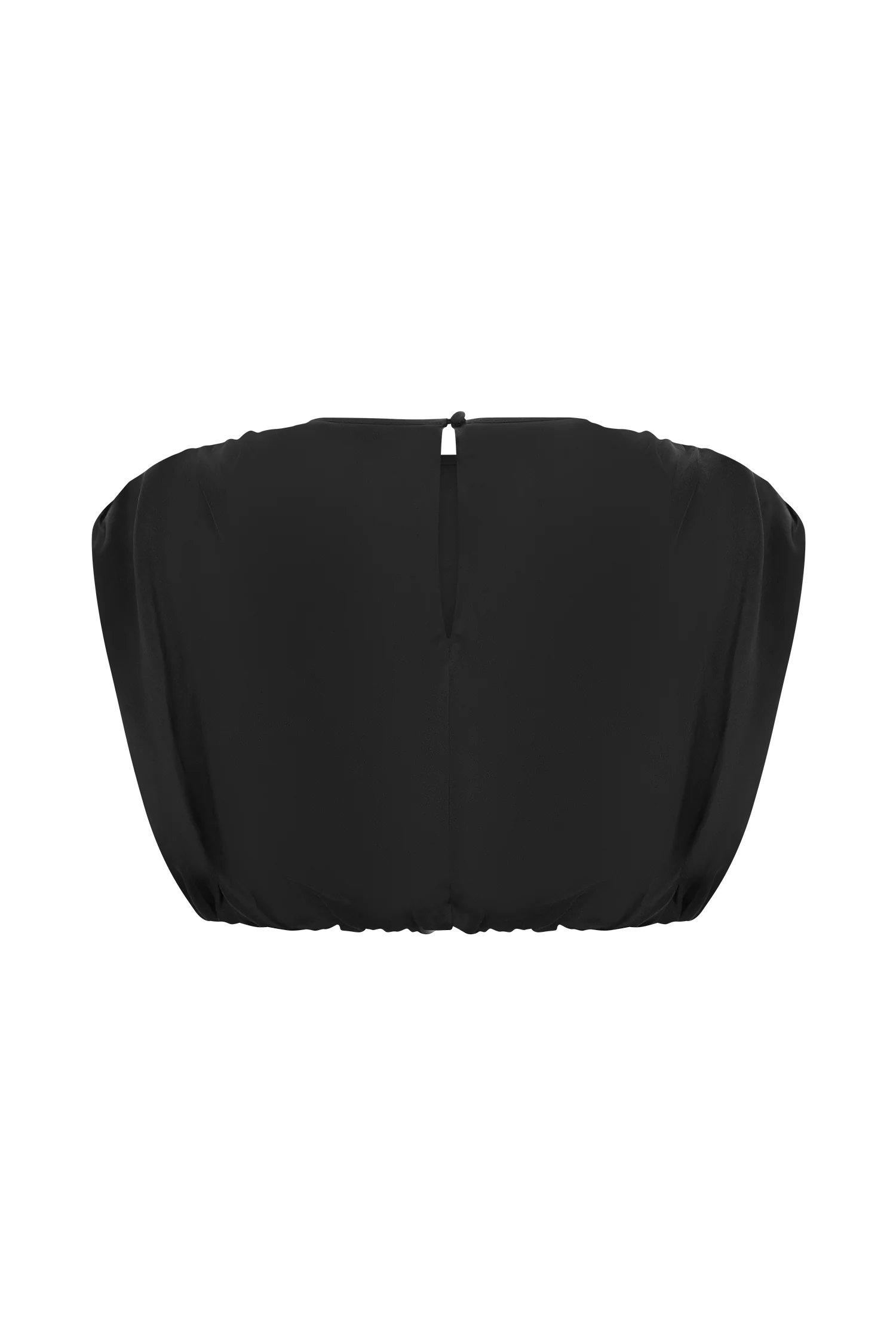 Zendaya Silk Crop Top - Black - Image 11
