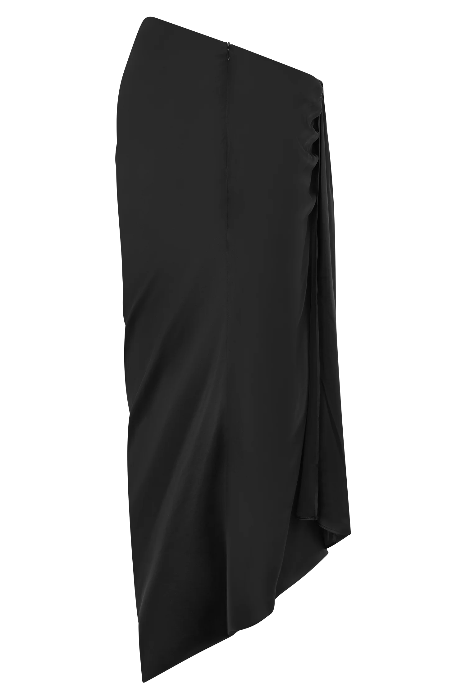 Zendaya Silk Midi Skirt - Black - Image 11