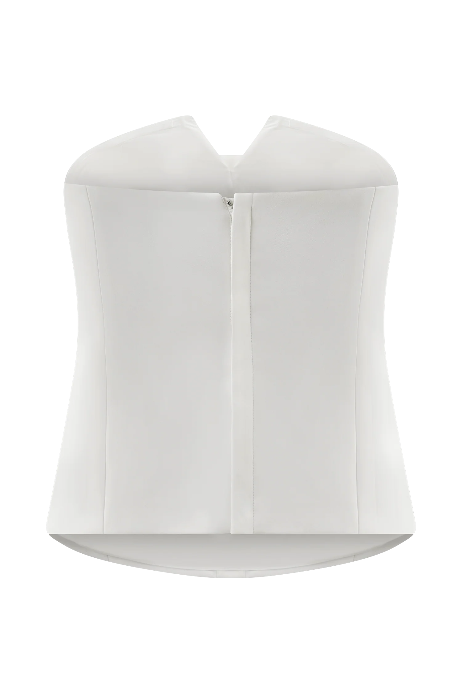 Zillah Strapless Cotton Top - White - Image 8